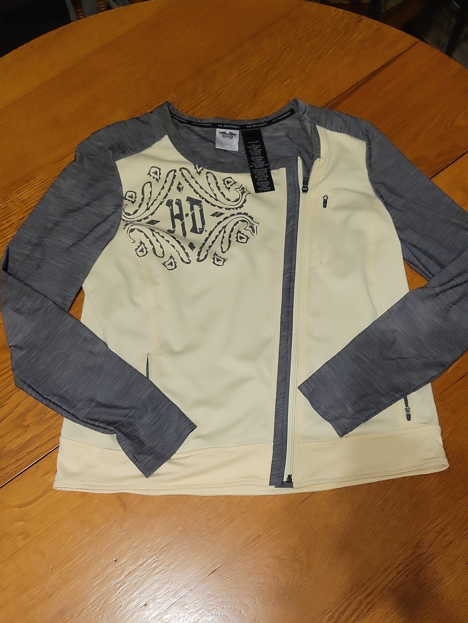 Harley-Davidson Gray Heather H-D Performance Crew Neck Top